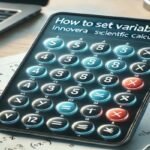 How To Set Variables Innovera Scientific Calculator